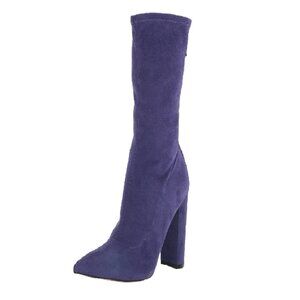 GUESS Women's ABBALE Fashion Boot, Purple Suede 510, 8